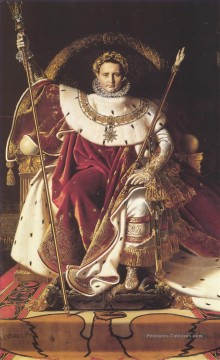  Napol Tableaux - Napoléon Ier sur son trône impérial néoclassique Jean Auguste Dominique Ingres